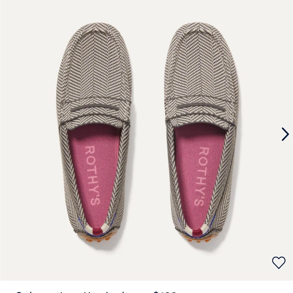 Rothy’s Drivers Iron Herringbone Size 9